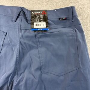Gerry Venture Commuter Pants Men 36x29 Blue Travel Stretch Performance Chino NWT